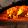 pizza in brick oven